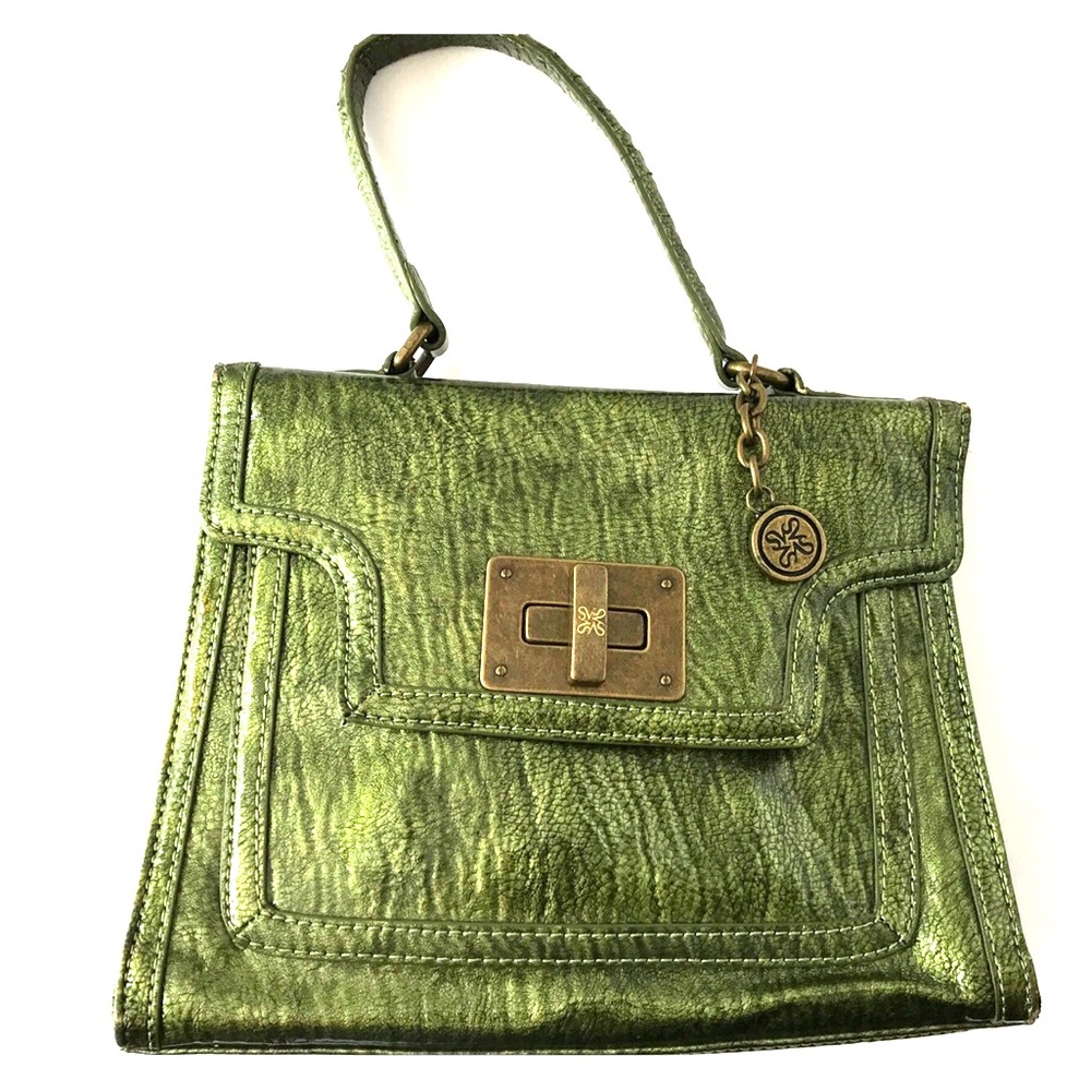 Vera Wang Simply Vera Green Patent Leather Purse